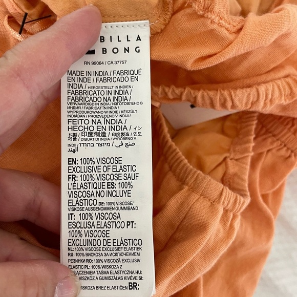 Billabong Orange Cutout Maxi Dress - Picture 7 of 7